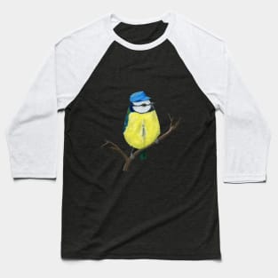 Mr. Bluetit acrylic painting Baseball T-Shirt